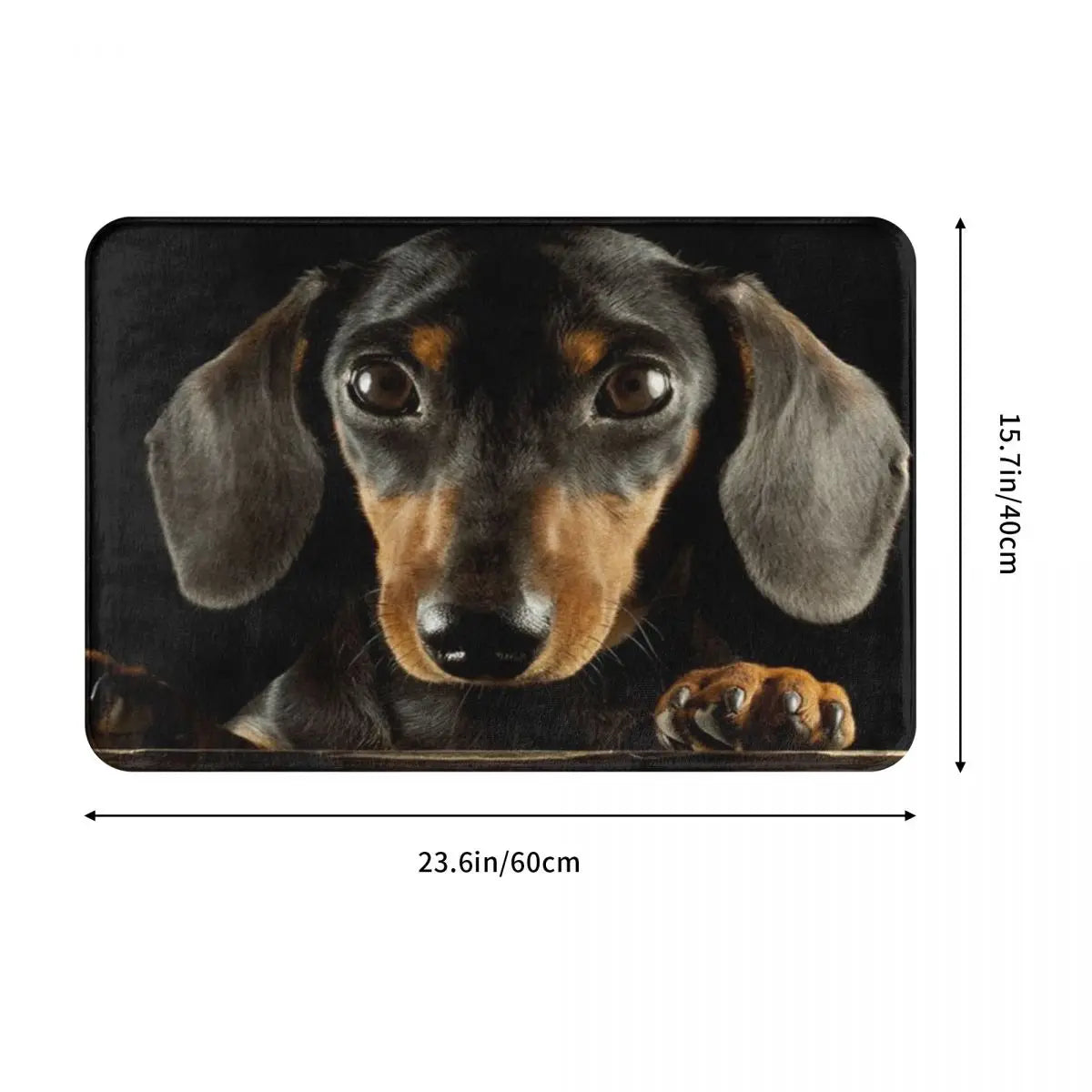 Dachshund Dog Photo Portrait Doormat Printed Bedroom Entrance Floor Mat Balcony Rug Door Mat Pets Animal Decoration Area Rugs