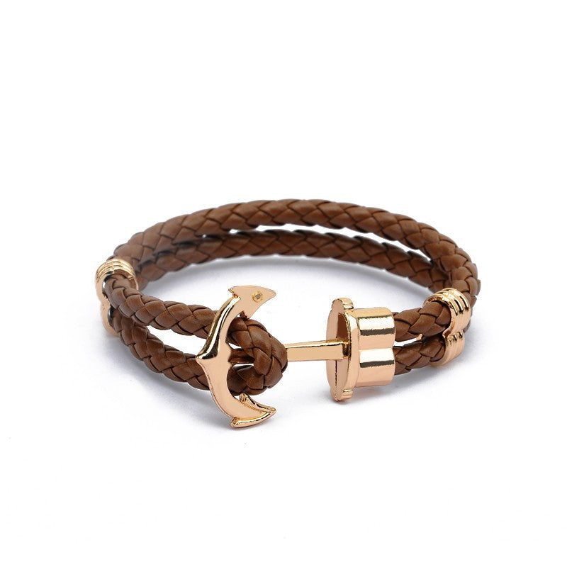 Europe And America Creative Bracelet Hand-woven Boat Anchor - YB Gift Store