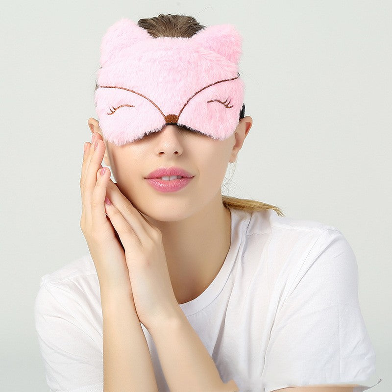 Cartoon Cute Plush Sleeping Eye Mask - YB Gift Store