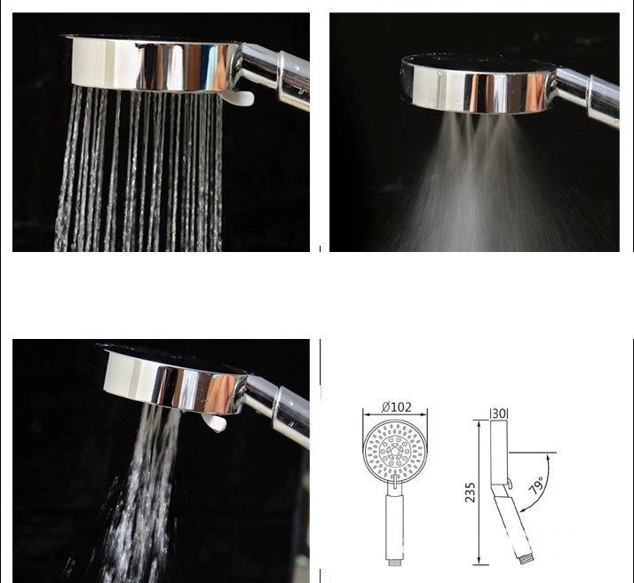 ABS Handheld Multi-function Shower Head Shower Nozzle Supercharged - YB Gift Store