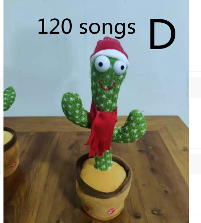 Dancing Cactus Enchanting Flower Electric Plush Toy Twisting Music Song - YB Gift Store